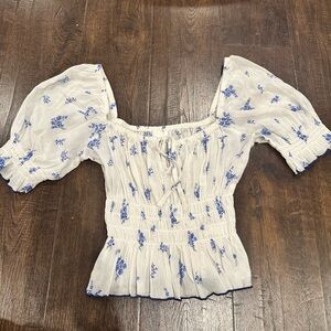 H&M crop floral top size S